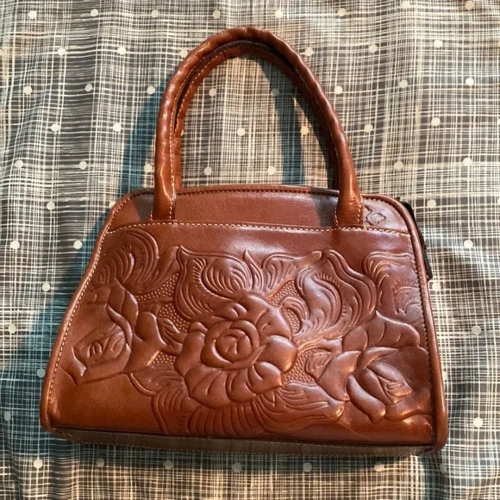 Patricia Nash Tooled Italian Leather bag
